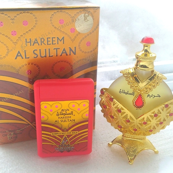 💛HAREEM AL SULTAN GOLD Oil Perfume (35ml) 💘& sample Spray Authentic✅ Brand New - Picture 16 of 16
